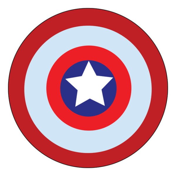 Щит капитана Америки вектор