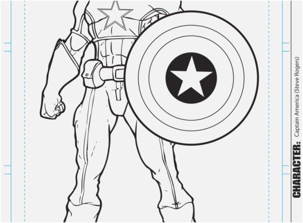 Раскраска Супергерои Капитан Америка
