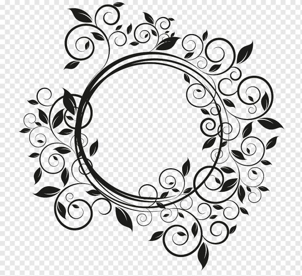 Круглая Узорная рамка