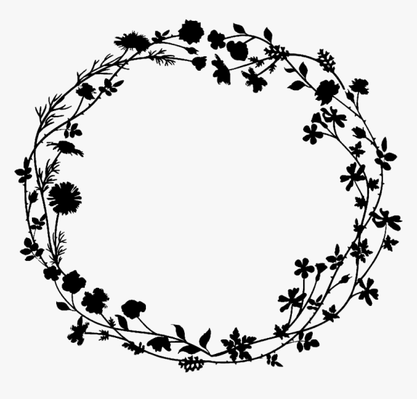 Круговой цветочный орнамент