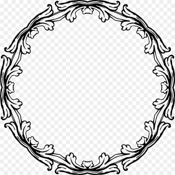 Круглая Узорная рамка