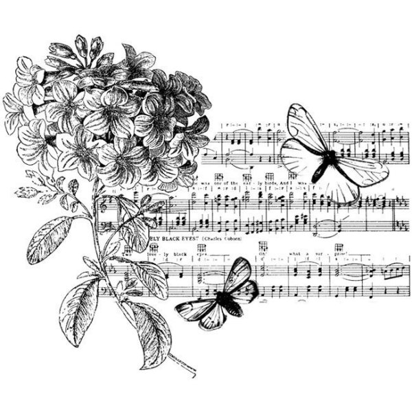 Принты для декупажа черно белые