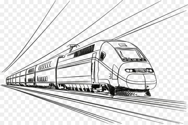 Раскраски поезда РЖД Сапсан