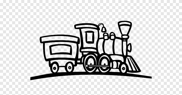 Паровоз с контейнерами раскраска