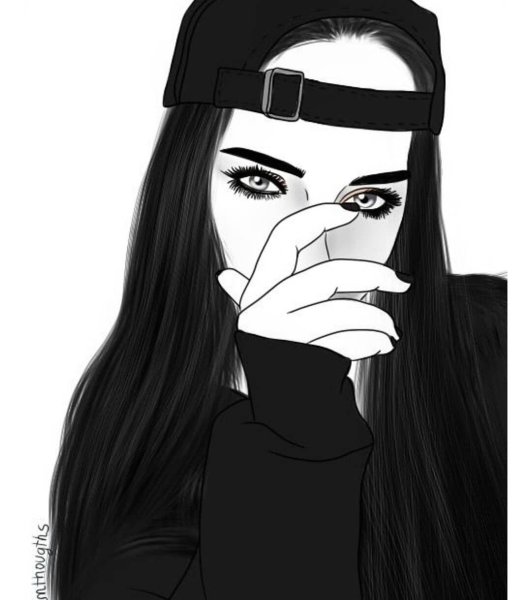 Нарисованные дерзкие девушки