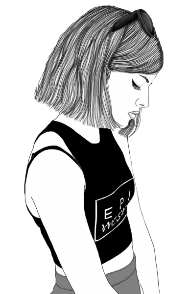 Девушка рисунок