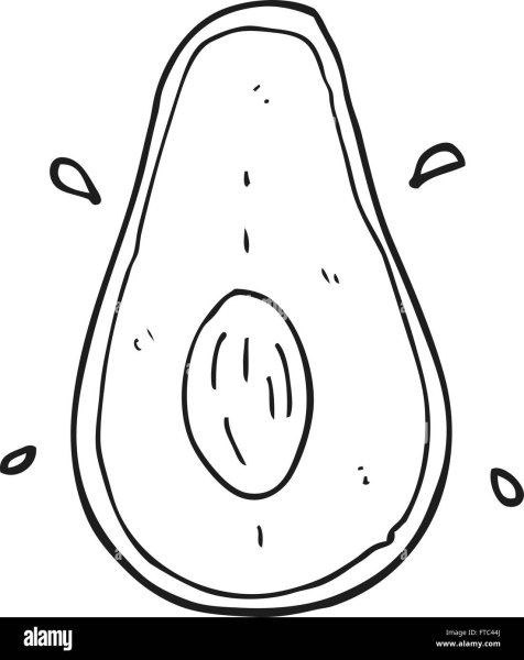 Авокадо раскраска для детей