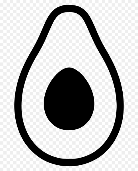 Авокадо силуэт