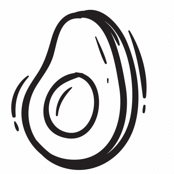 Раскраска авокадо