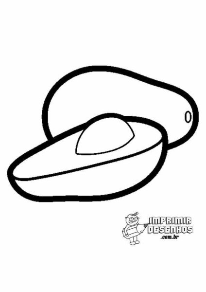 Раскраски милые авокадо