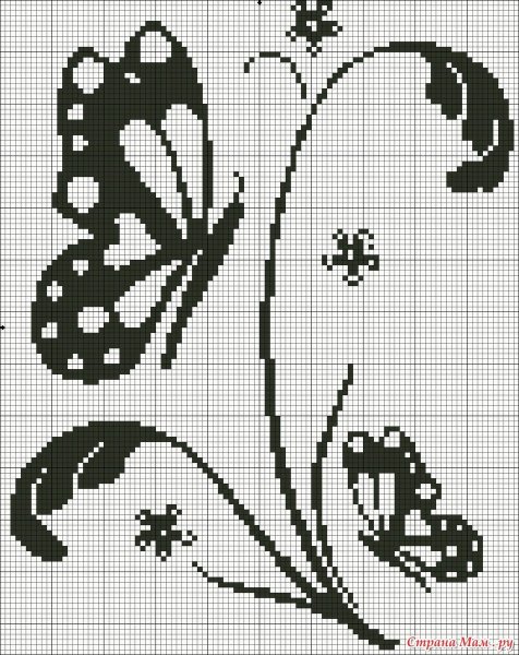 Вышивка однотонная