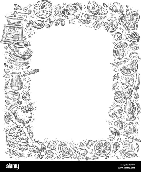 Векторная рамка меню