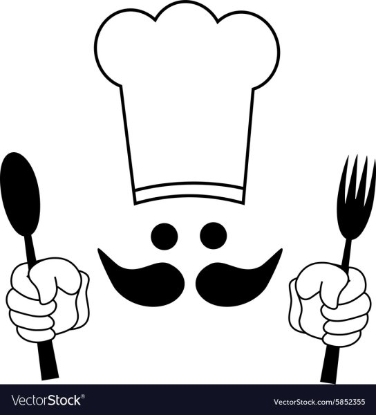 Трафареты предметы повара