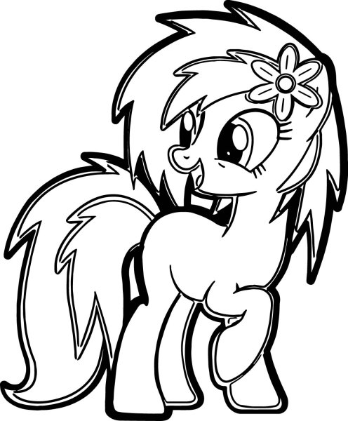 Земные пони раскраска
