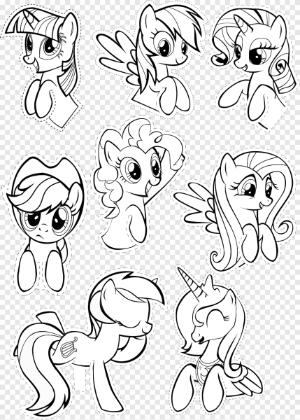 Трафарет пони