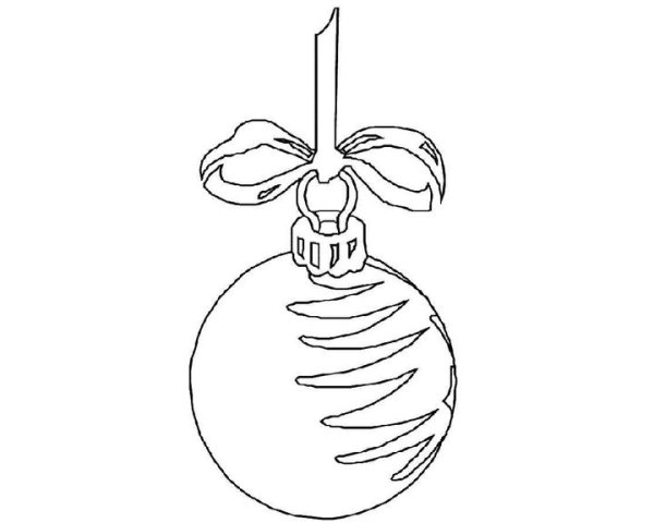 Раскраска новогодние игрушки