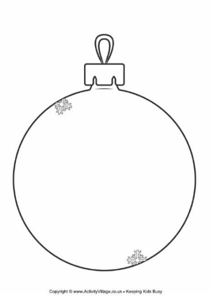 Новогодние шары контур