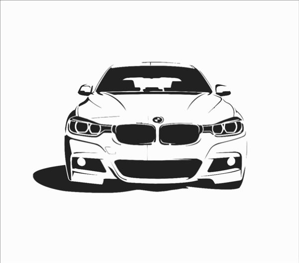 БМВ векторный рисунок