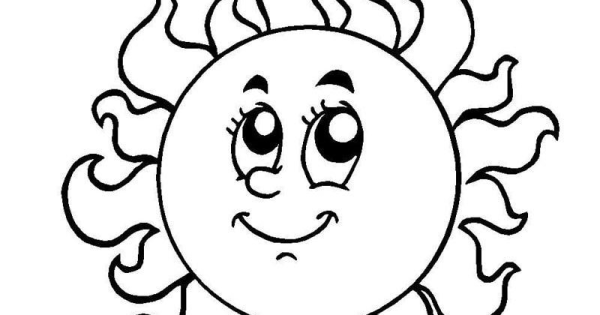 Солнце раскраска