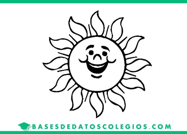 Солнце раскраска