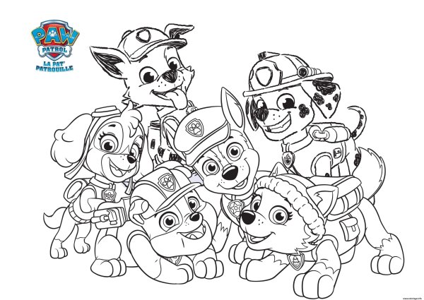 Paw Patrol Skye Coloring