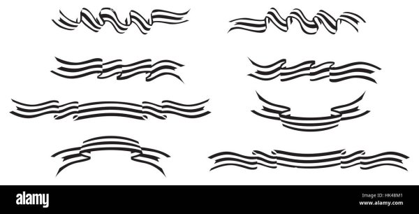 Георгиевская лента черно белая для печати