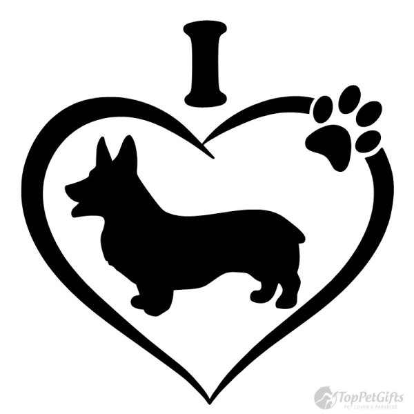 Трафарет корги