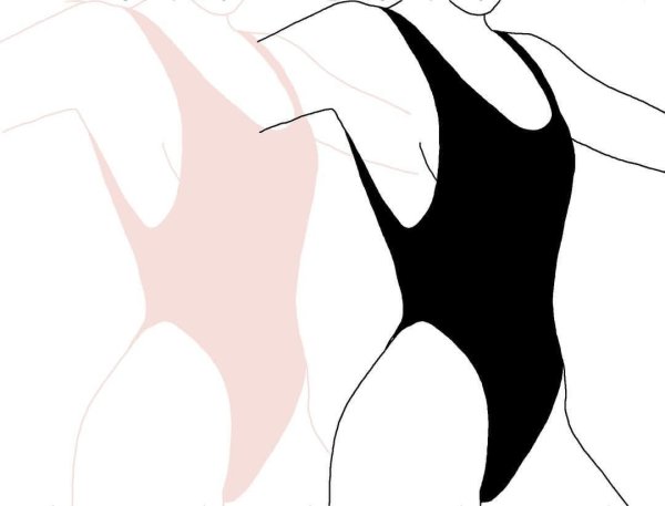 Минимализм тело девушки