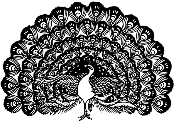 Павлин стилизация