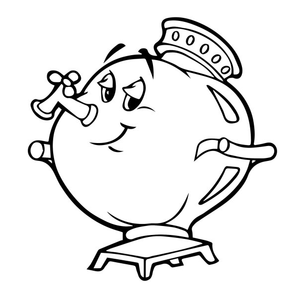 Тульский самовар вектор