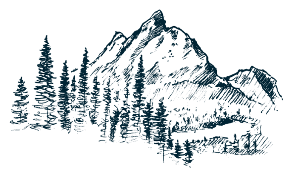 Горы контур