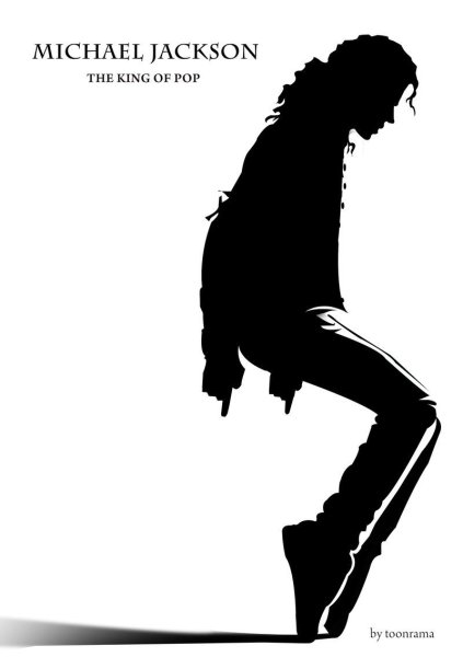 Майкл Джексон рисунок силуэт