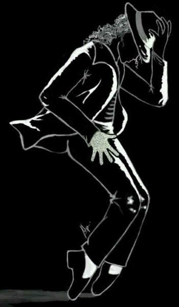 Michael Jackson силуэт арт