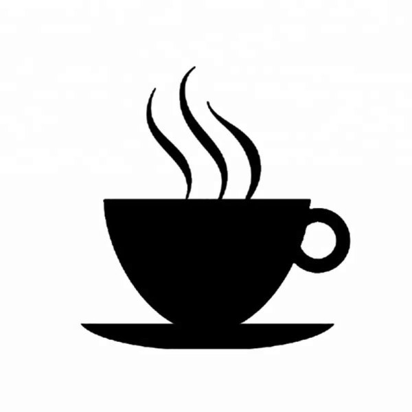 Трафарет кружки кофе