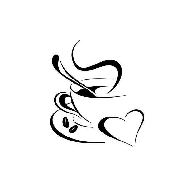 Чашка кофе эскиз