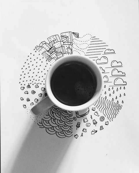 Coffee трафарет