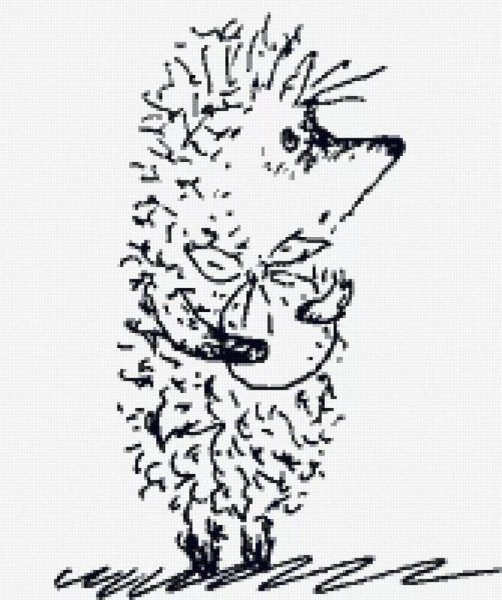 Ежик в тумане раскраска