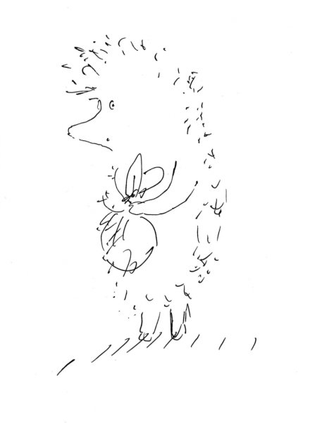 Ежик в тумане векторное изображение раскраска