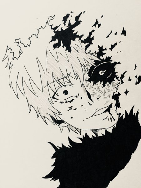 Токийский гуль Канеки Кен для срисовки