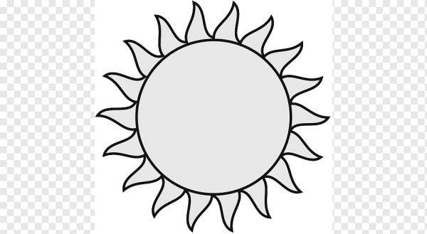 Солнце раскраска