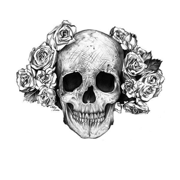 Череп тату эскиз