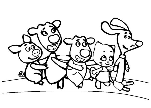 Оранжевая корова раскраска