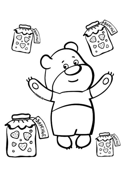 Раскраски для малышей Буренка Даша