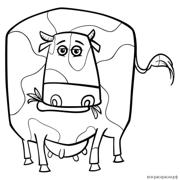 Швейцарская корова раскраска