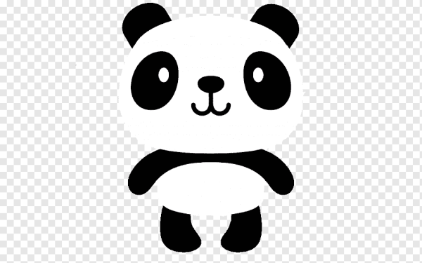 Панда черно белая