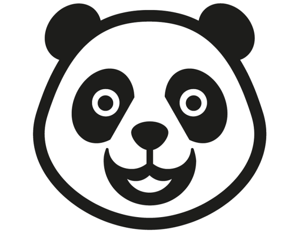 Голова панды вектор