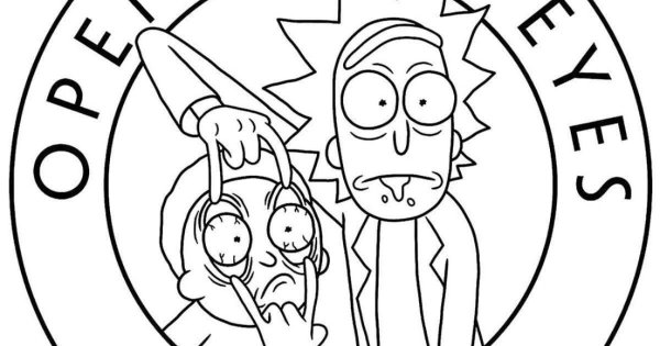 Рик и Морти черноьелые