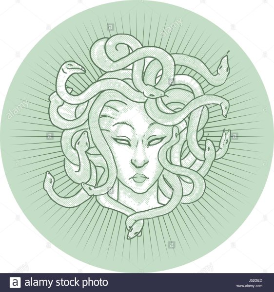 Голова медузы Горгоны вектор