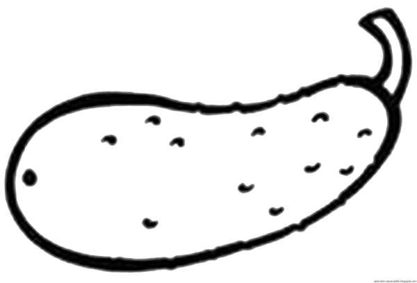 Огурец раскраска для детей
