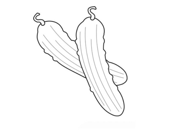 Огурец раскраска для детей